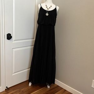 Bisou Bisou black chiffon dress